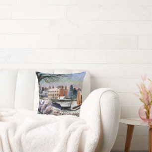 Cojín Decorativo Eric Ravilious - El Vicarage en Invierno