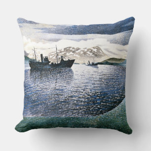 Cojín Decorativo Eric Ravilious - Noruega, realismo mágico,