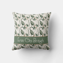 Cojín Decorativo Erin go Bragh Irish Bird Pattern