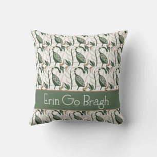 Cojín Decorativo Erin go Bragh Irish Bird Pattern