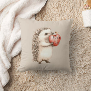 Cojín Decorativo Erizo con Corazón Amor