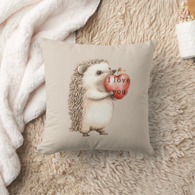 Cojín Decorativo Erizo con Corazón Amor (Manta)