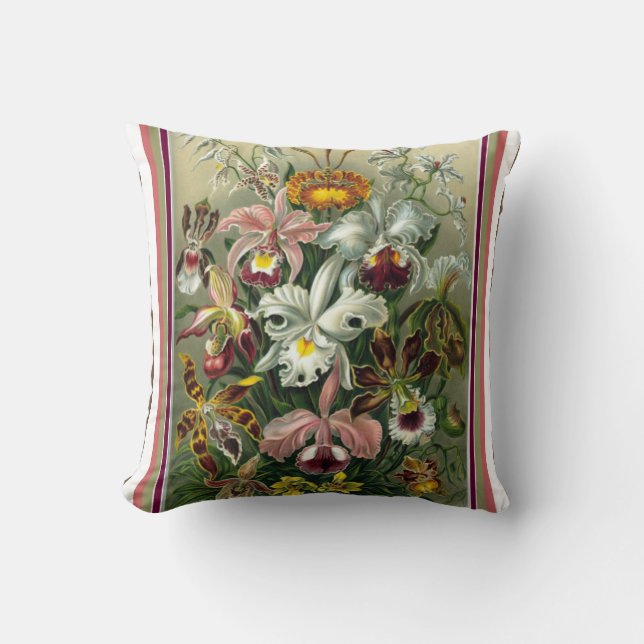 Cojín decorativo Ernst Haeckel Orchid (Anverso)