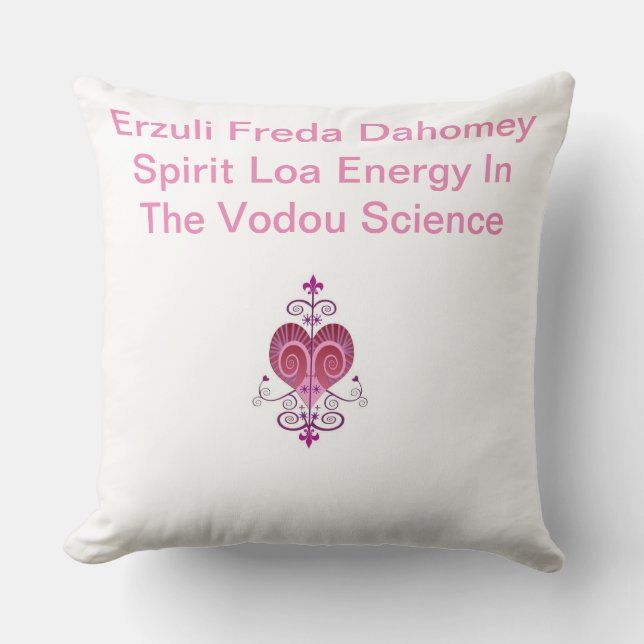 Cojín Decorativo Ersuli Freda Dahomey Loa Spirit VeVe Pillow (Anverso)