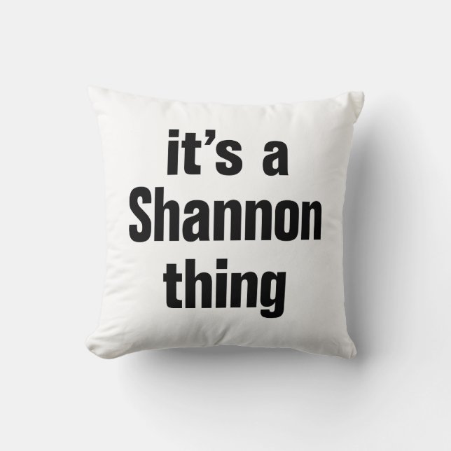 Cojín Decorativo es algo shannon (Anverso)