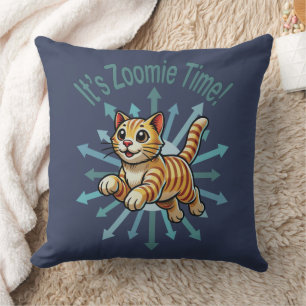 Cojín Decorativo Es el gato del tigre del tiempo de Zoomie