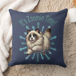 Cojín Decorativo Es el gato Zoomie Time Ragdoll