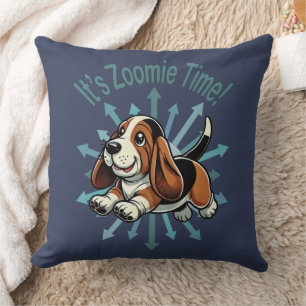 Cojín Decorativo Es el montón de tiempo basset de Zoomie