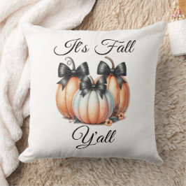 Cojín Decorativo Es el otoño y el mundo: Calabazas Pastel