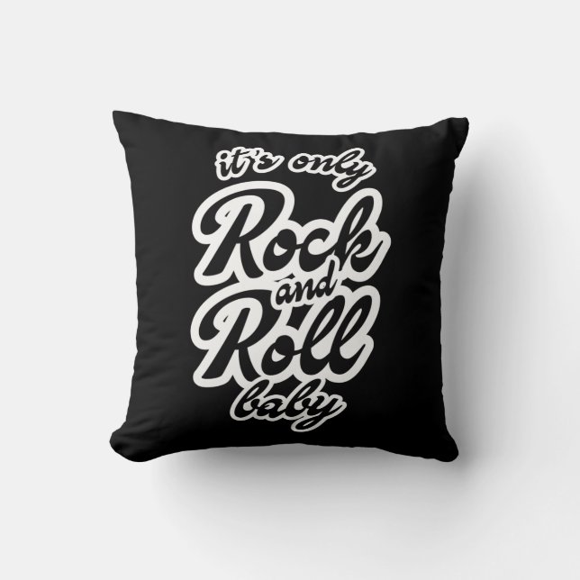Cojín Decorativo Es el único bebé rock and roll (Anverso)