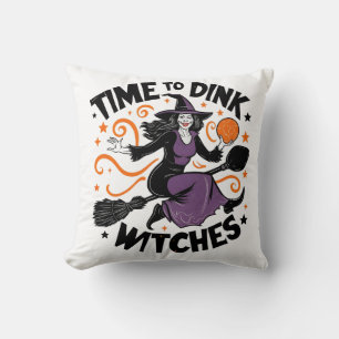 Cojín Decorativo Es hora de que las brujas comiencen a jugar a la b