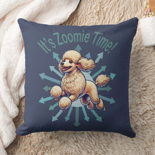 Cojín Decorativo Es hora de Zoomie Poodle (Manta)