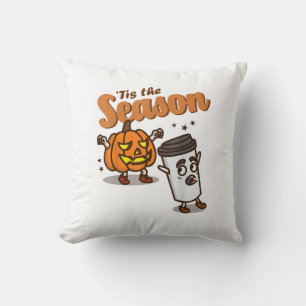 Cojín Decorativo Es La Temporada Odio Pumpkin Spice Latte Halloween