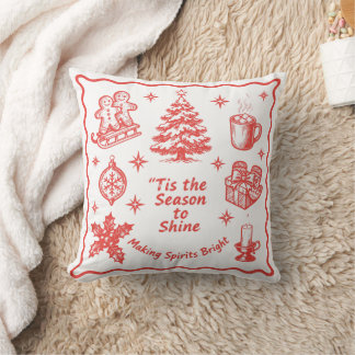 Cojín Decorativo Es La Temporada Para Brillar Navidad