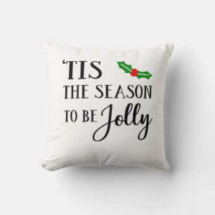 Cojín Decorativo Es la temporada para ser muérdago de Navidad