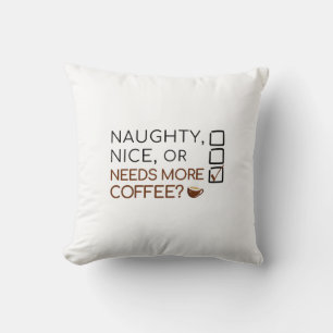 Cojín Decorativo ¿Es malo, agradable o necesita más café? Festivida