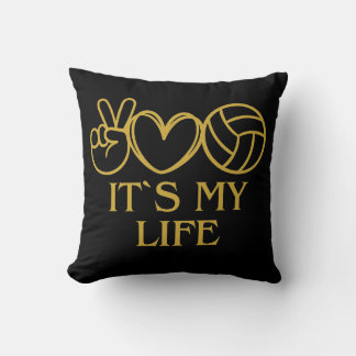 Cojín Decorativo es mi vida, voleibol