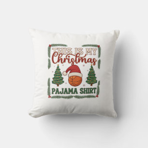 Cojín Decorativo Es Navidades Pijama Baloncesto Santa Sombrero Árbo