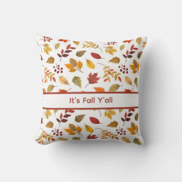 Cojín Decorativo Es Otoño, Todos - Decoración de Patrón de Hoja de