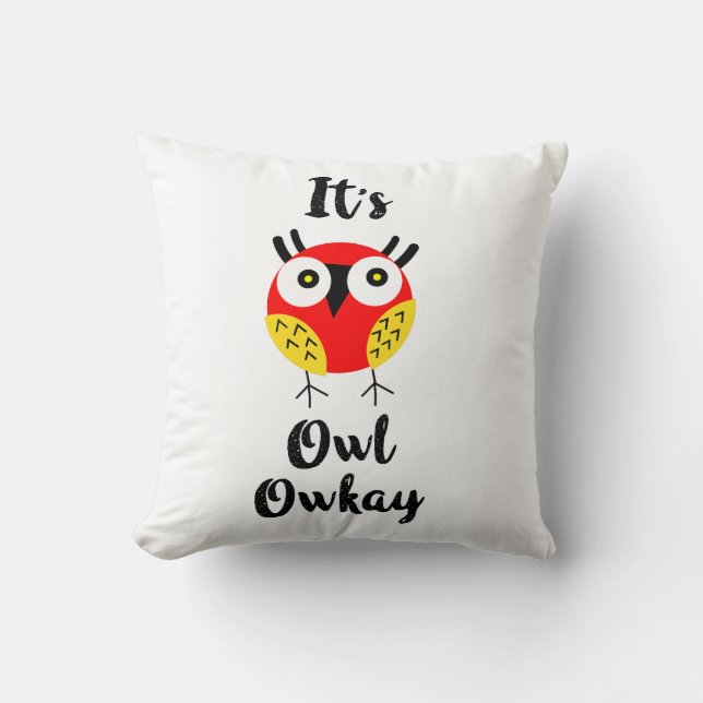 Cojín Decorativo Es owl owkay (Anverso)