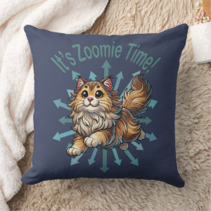 Cojín Decorativo Es tiempo de Zoomie Gato de Bosque Noruego