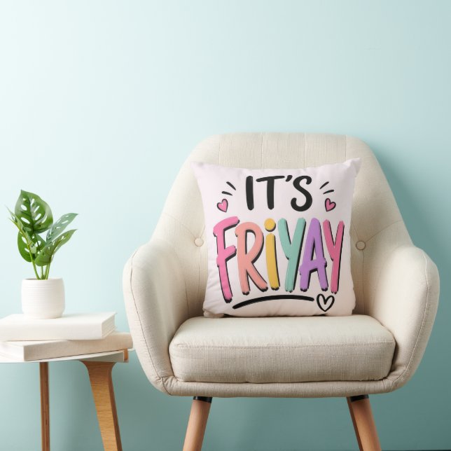 Cojín Decorativo Es Viernes (Silla)