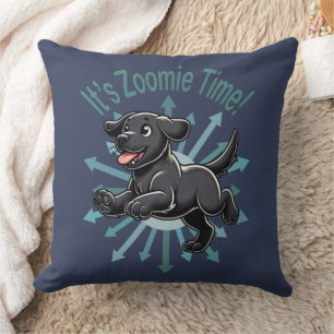 Cojín Decorativo Es Zoomie Time Black Lab