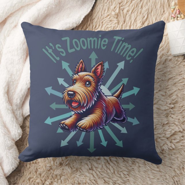 Cojín Decorativo Es Zoomie Time Brown Scotty (Manta)