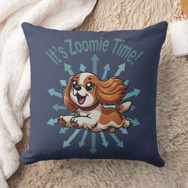Cojín Decorativo Es Zoomie Time Cavalier Spaniel (Manta)