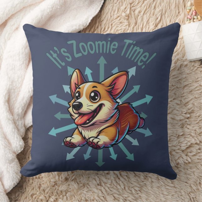 Cojín Decorativo Es Zoomie Time Corgi (Manta)