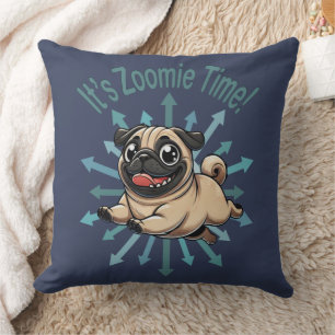 Cojín Decorativo Es Zoomie Time Pug