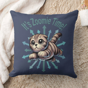 Cojín Decorativo Es Zoomie Time Scottish Fold Cat