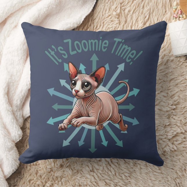 Cojín Decorativo Es Zoomie Time Sphynx Cat (Manta)