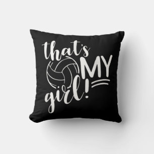 Cojín Decorativo Esa es mi Chica orgullosa madre voleibol