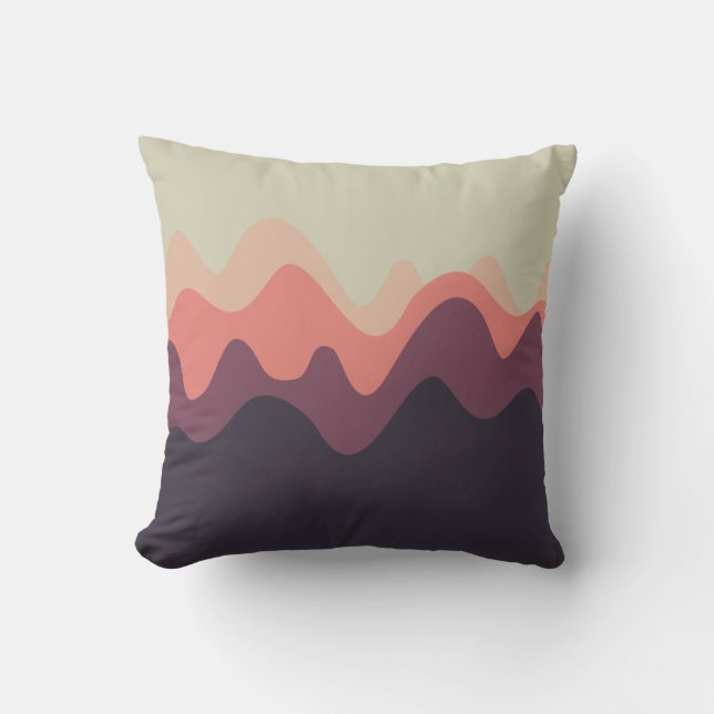 Cojín Decorativo Esbozo de sonido 01 (Anverso)