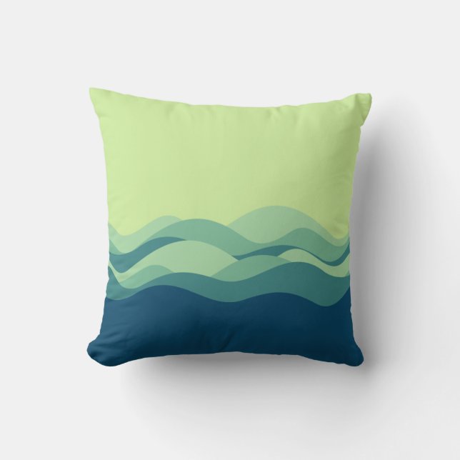 Cojín Decorativo Esbozo de sonido 02 (Anverso)