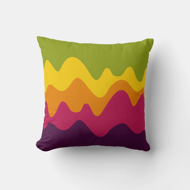 Cojín Decorativo Esbozo de sonido 05 (Anverso)