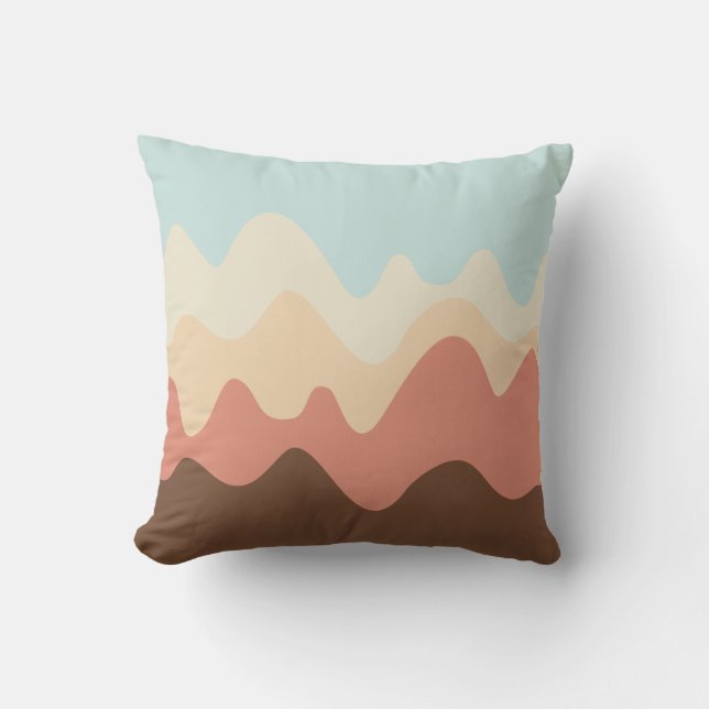 Cojín Decorativo Esbozo de sonido 06 (Anverso)