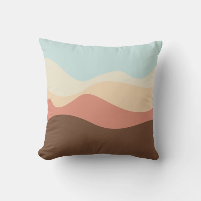 Cojín Decorativo Esbozo de sonido 07 (Anverso)