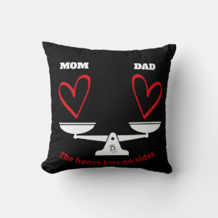 Cojín Decorativo Escala de Corazón Personalizada para Mamá y Papá e