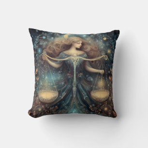 Cojín Decorativo Escala Libra Zodíaco Astrología Cumpleaños Celesti