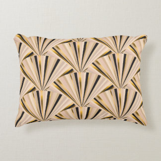 Cojín Decorativo Escalas Art Deco: Glamour dorado geométrico
