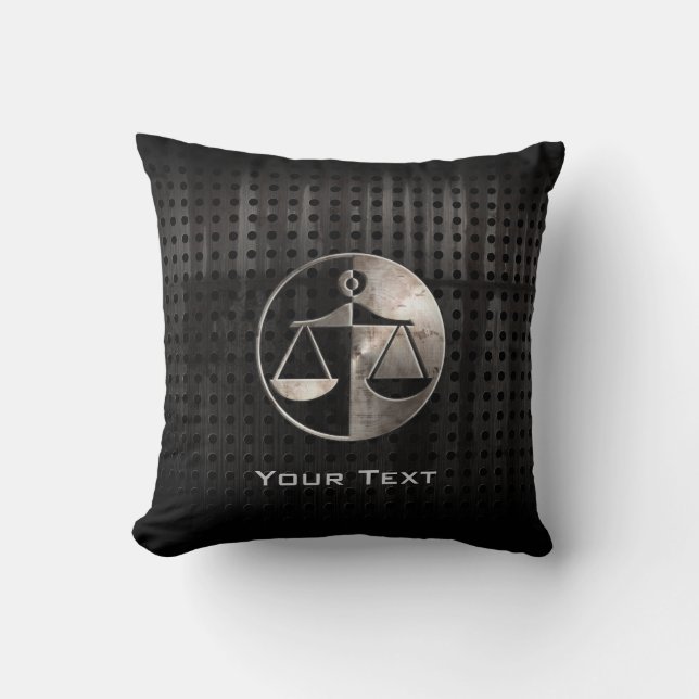Cojín Decorativo Escalas de justicia reforzadas (Anverso)