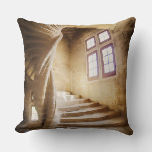 Cojín Decorativo Escalera en espiral beige, Francia