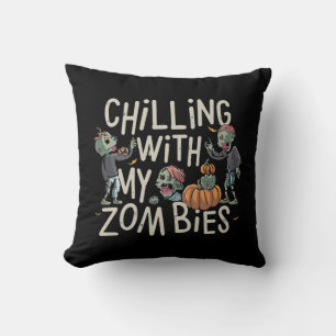 Cojín Decorativo Escalofriante Con Mis Zombies Divertidos Disfraces