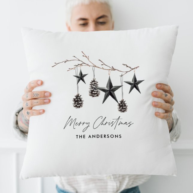 Cojín Decorativo Escándalo moderno negro Navidades de escritura ele (Subido por el creador)
