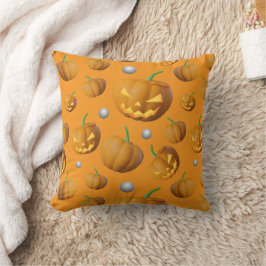 Cojín Decorativo Escandaloso Jack O'Lantern y realista en 3D