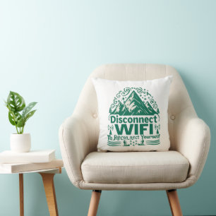 Cojín Decorativo Escapar de la conexión digital con la naturaleza