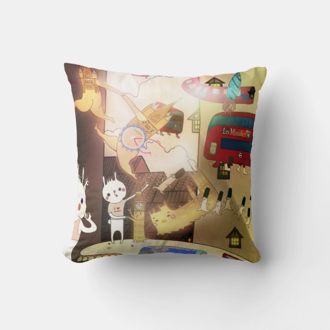 Cojín Decorativo Escape 2013 de la ciudad (Anverso)