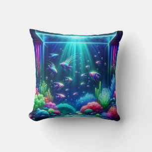 Cojín Decorativo "Escape de acuario encantado"